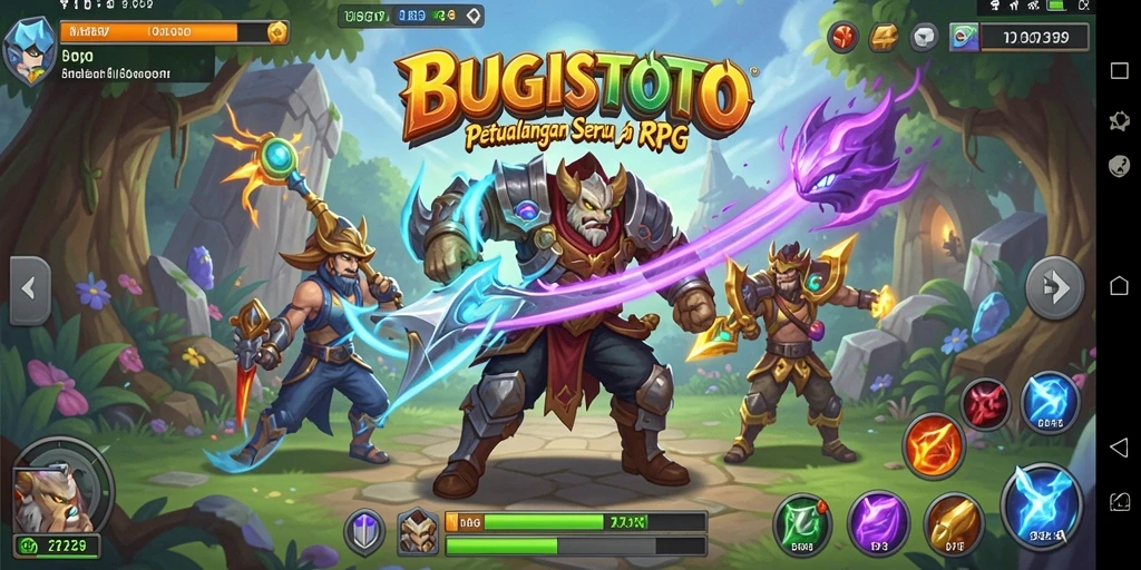 Tangkapan layar dari gameplay <strong>BUGISTOTO</strong> menampilkan aksi pertarungan yang mengasyikkan.