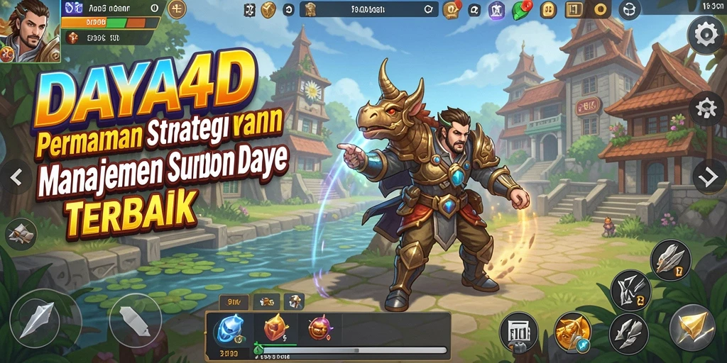 Tangkapan layar <strong>DAYA4D</strong> menunjukkan aksi strategis dan pengelolaan sumber daya yang dinamis.