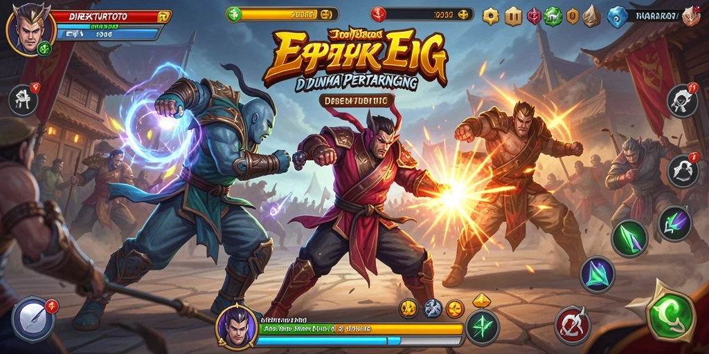 Tampilan menarik dari gameplay Fighting yang intens di DIREKTURTOTO.