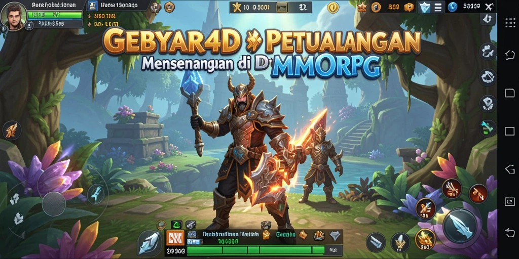 Tampilan menawan dari gameplay GEBYAR4D di dunia MMORPG.