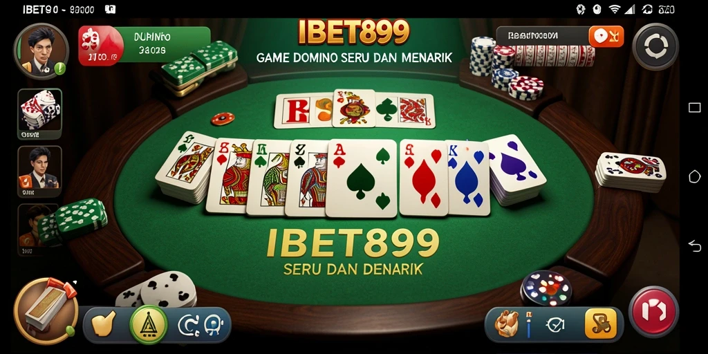Tampilan gameplay Domino yang menarik dan seru di IBET899.