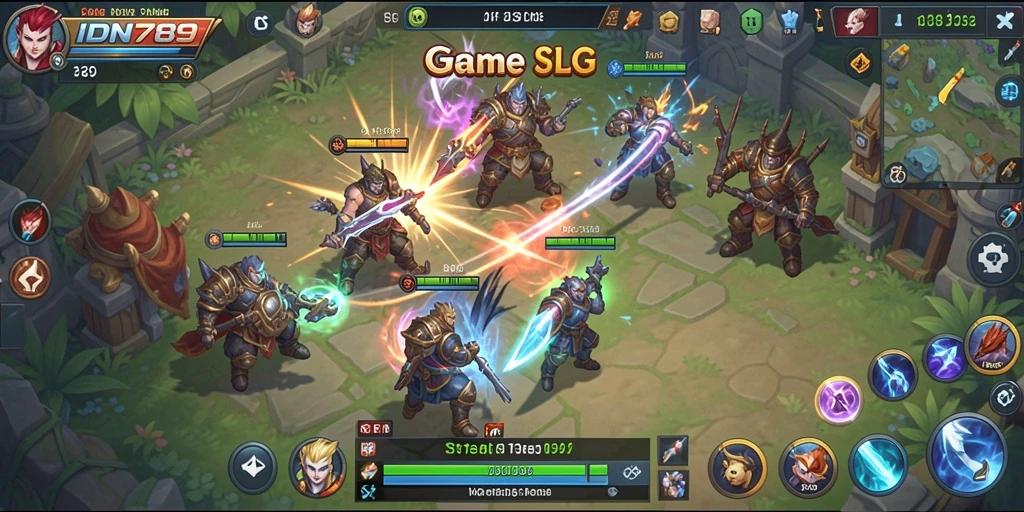 Tampilan gameplay strategis yang menantang dan menarik.