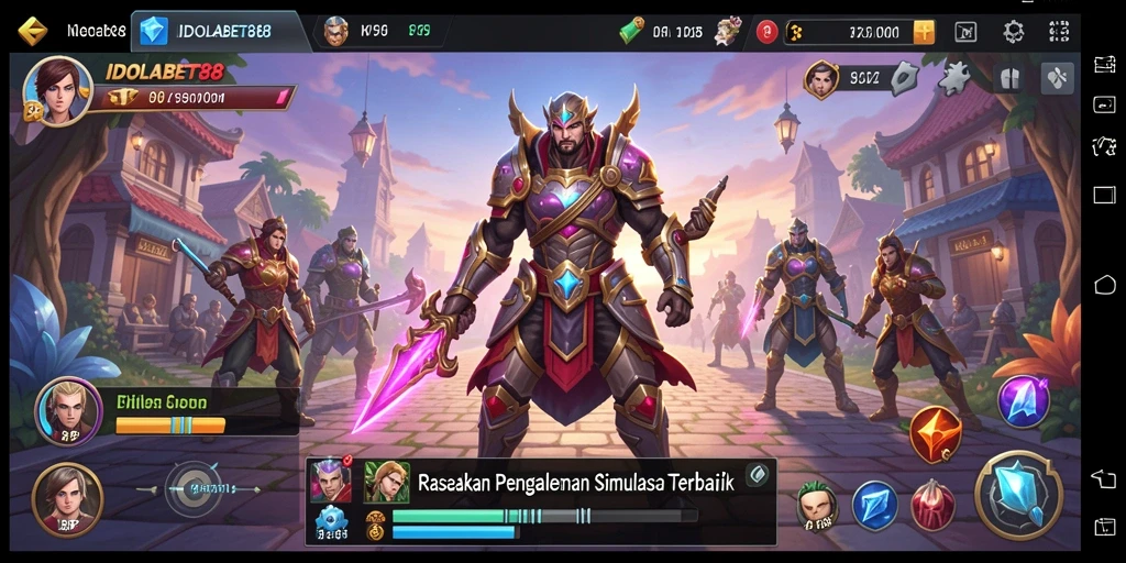 Tampilan gameplay interaktif dan grafis menawan di IDOLABET88.