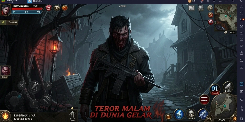 Tangkapan layar KOKO5000 menampilkan suasana gameplay yang menegangkan dan misterius.