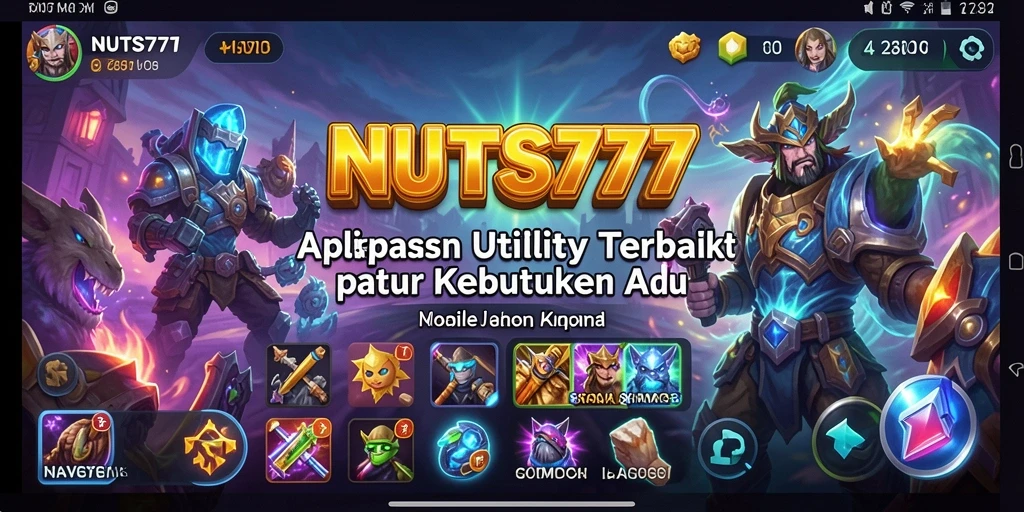 Screenshot NUTS777 menampilkan antarmuka penggunaan Utility yang sederhana dan efisien.