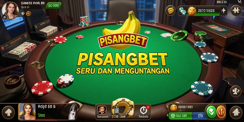 Screenshot PISANGBET menampilkan pemain yang sedang berkompetisi dalam permainan Poker.