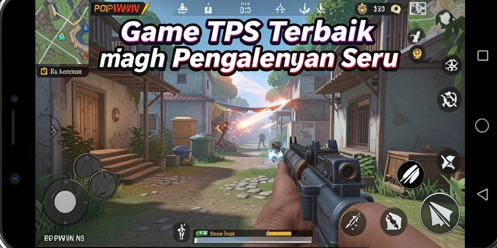 Gameplay seru dari <strong>POPWIN</strong> dengan aksi tembak-menembak yang mendebarkan.