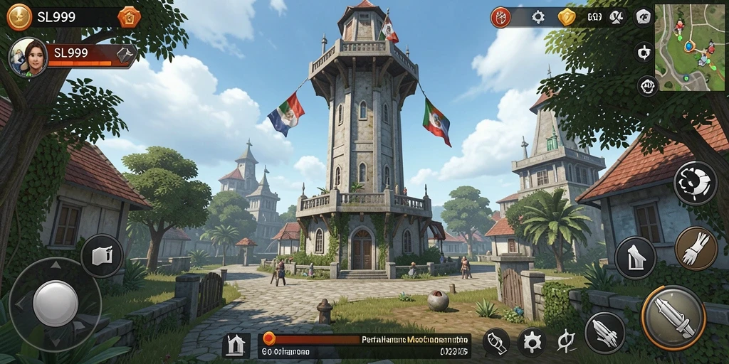 Tampilan gameplay SL999 yang seru dan menantang dalam Tower Defense.