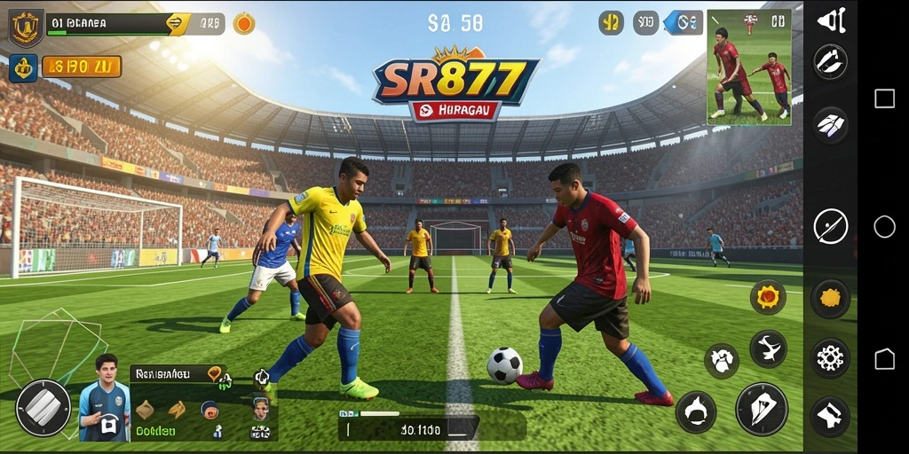 Tampilan gameplay seru dari SR877 yang mendebarkan.